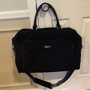 Vera Bradley Navy Quilted Travel Tote